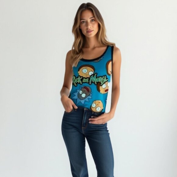❤️ Rick Morty Men’s Tank Top S - Picture 1 of 10